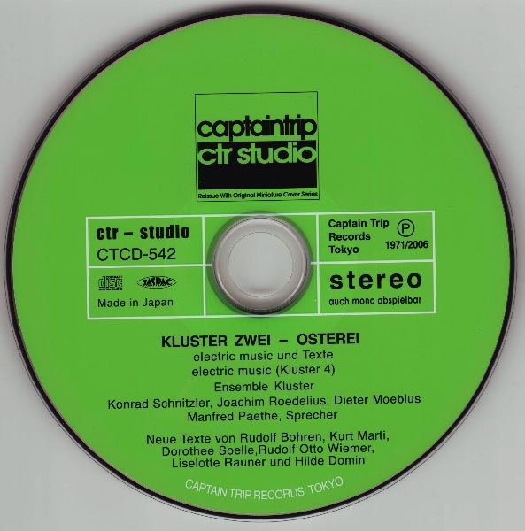 CD, Kluster - Zwei-Osterei +1